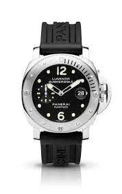 smartwatch with step count analysis-Panerai Men's Submersible 44mm Black Dot Dial Watch Reference# PAM0024