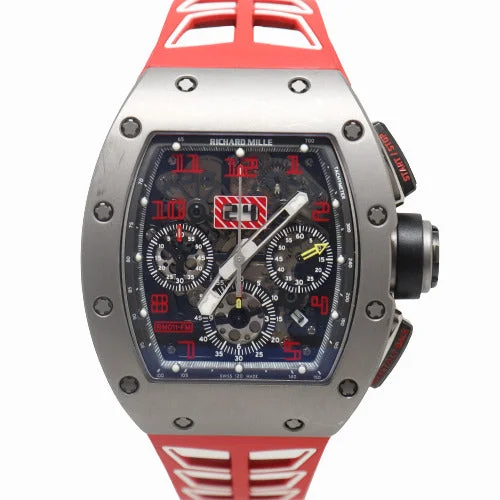 smartwatch with customizable workout modes-Richard Mille Men’s RM011 "Filipe Massa" Titanium 50mm x 40mm Skeleton Dial Watch Reference#  RM011