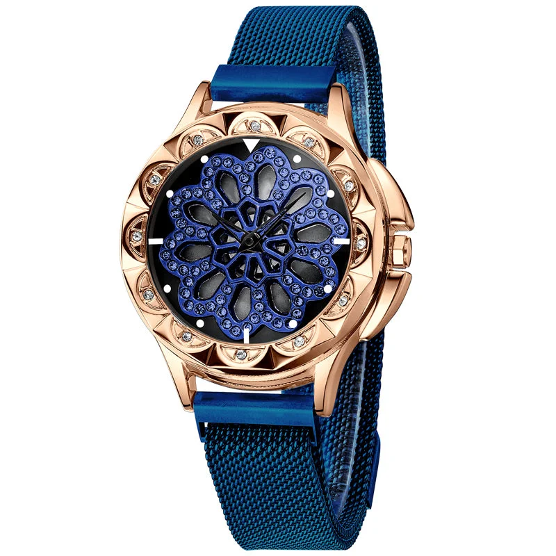 blue- rose gold