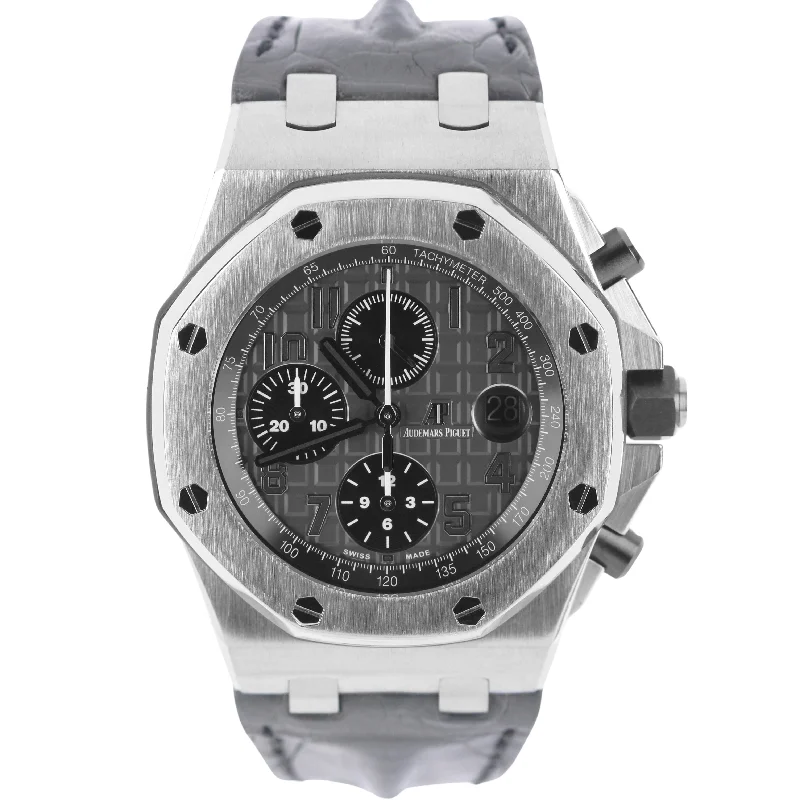 smartwatch with stress reduction tracking-Audemars Piguet Royal Oak Chronograph ELEPHANT Gray 42mm 26470ST Watch