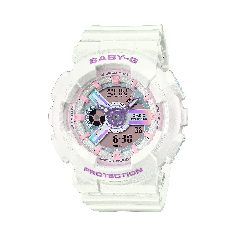 women's luxury fashion watches-Casio Baby-G BA-110 Lineup Futuristic Holographic Series Watch BA110FH-7A BA-110FH-7A