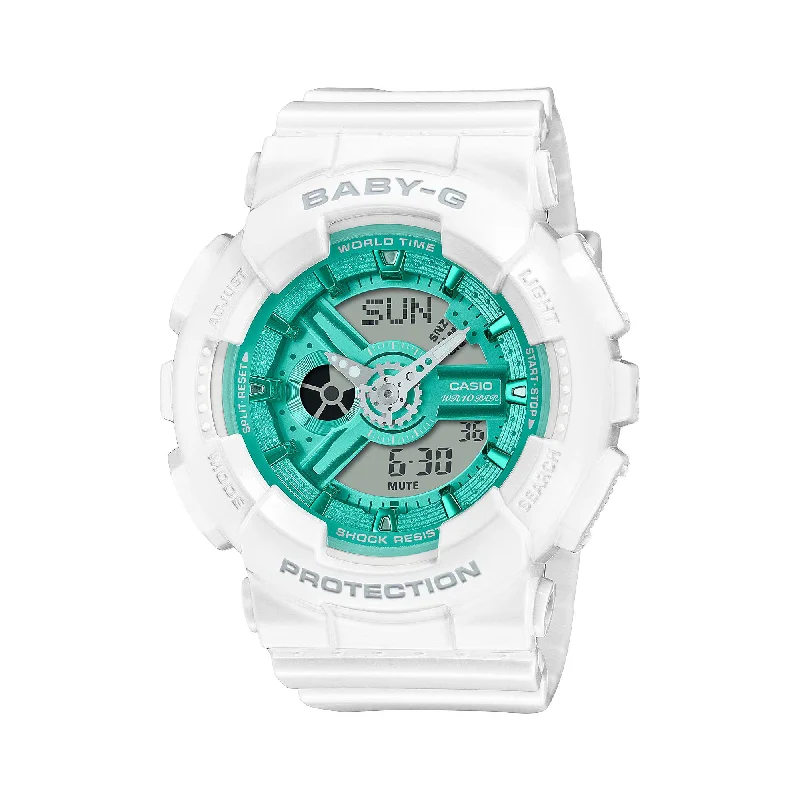 automatic mechanical diver watches-Casio Baby-G BA-110 Lineup Winter Seasonal Collection 2023 Watch BA110XWS-7A BA-110XWS-7A