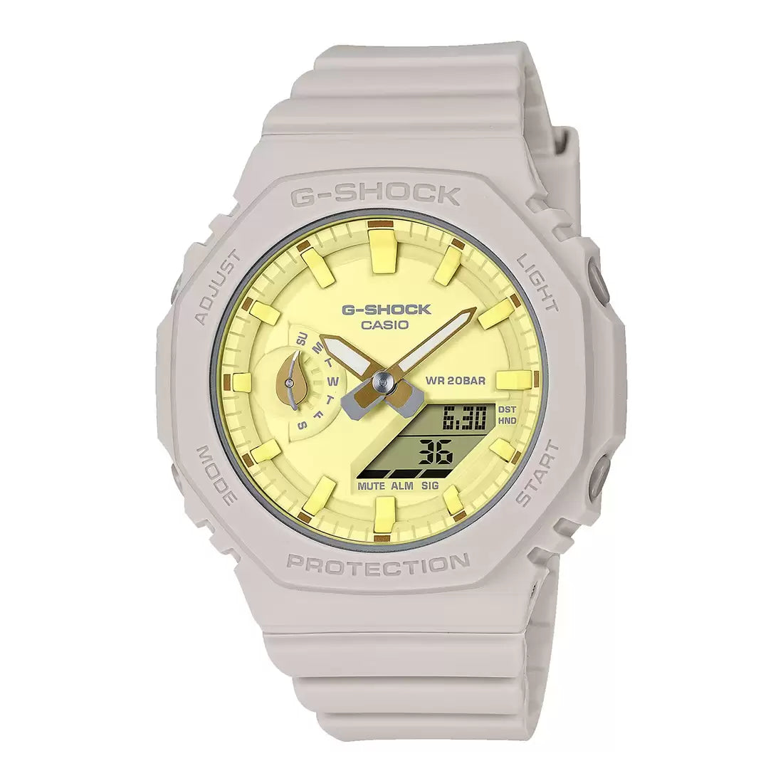 smartwatch with sleep monitoring-Casio G-Shock Analog-Digital Yellow Dial Women GMA-S2100NC-4ADR (G1499)