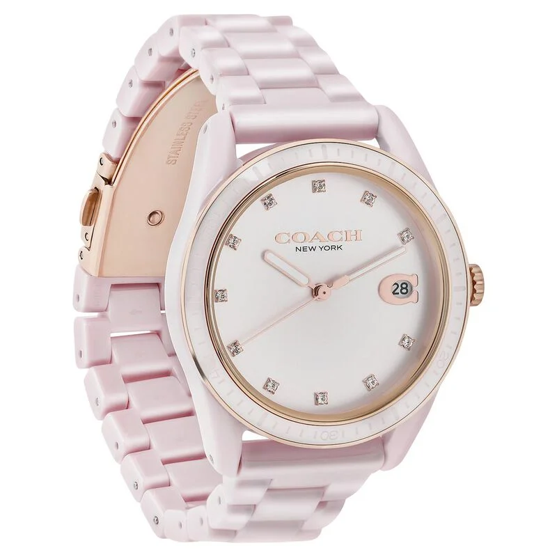 luxury wristwatches with gold plating-Coach Watch For Women