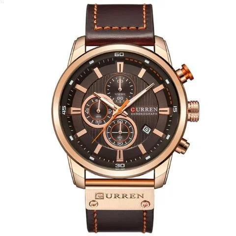 high-end pilot chronograph watches-Curren Multifunctional Chronograph New Watch (Dial 4.7cm) - CUR 139