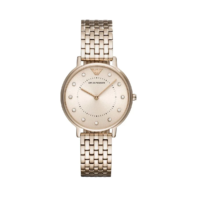 vintage-inspired automatic watches-Emporio Armani Analog Grey Dial Women's Watch-AR11062