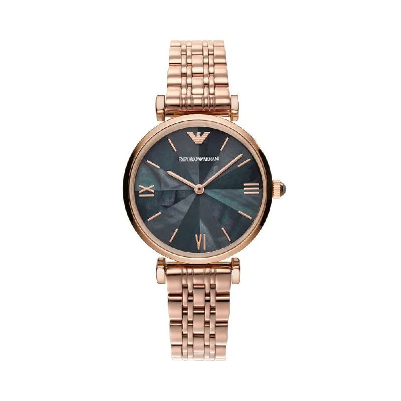 smartwatch with sleep monitoring-Emporio Armani Analog Mother Of Pearl Dial Women's Watch-AR11401