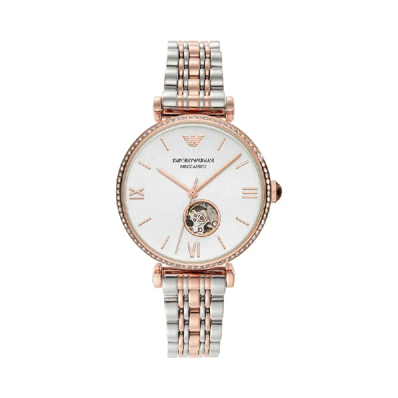 luxury mechanical wristwatches-EMPORIO ARMANI AR60019 Gianni T-Bar Analog Watch For Women