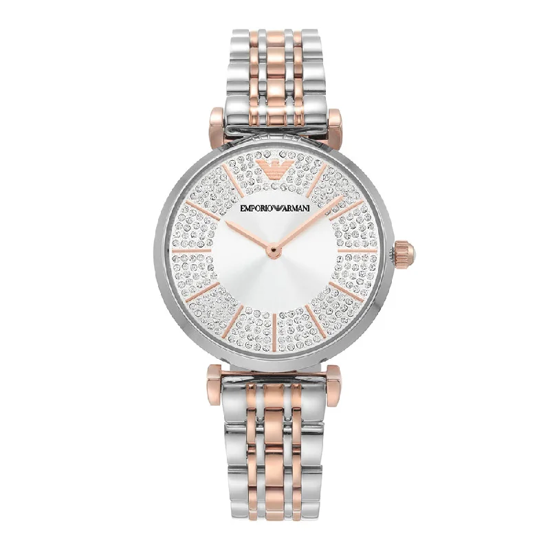 smartwatch with sleep and stress tracking-EMPORIO ARMANI Women Gianni T-B - AR11537