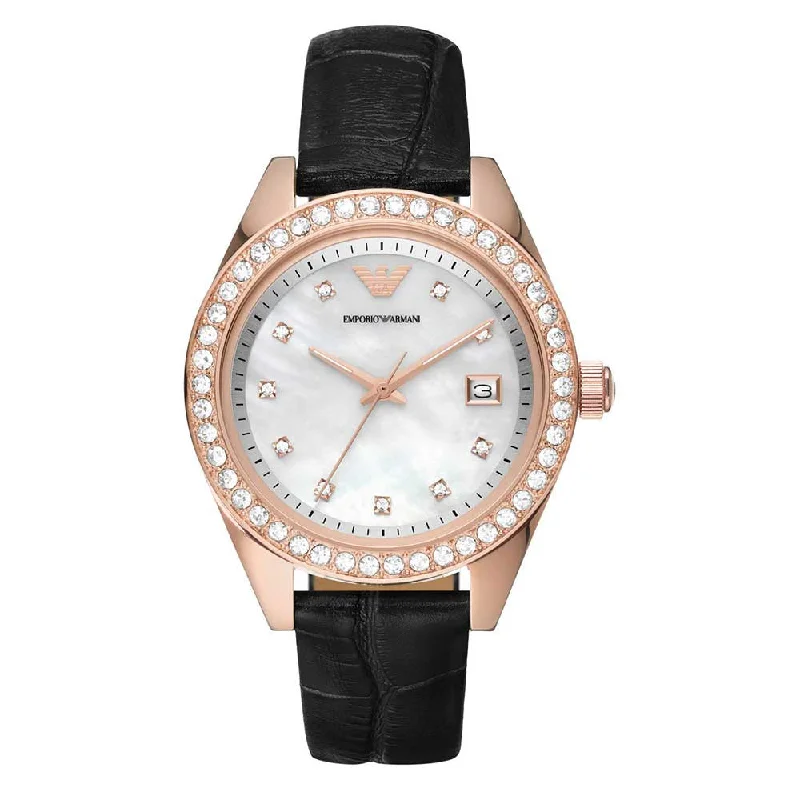 quartz watches with sport functionality-EMPORIO ARMANI Women Raga Moments Of Joy - AR11505