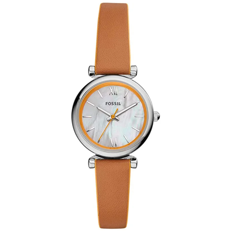 fashion-forward smartwatch with AI features-Fossil Analog White Dial Women's Watch-ES4835