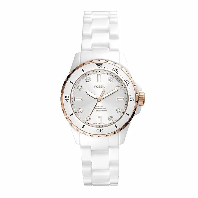 classic stainless steel quartz watches-Fossil FB-01 Analog Watch for Women CE1107