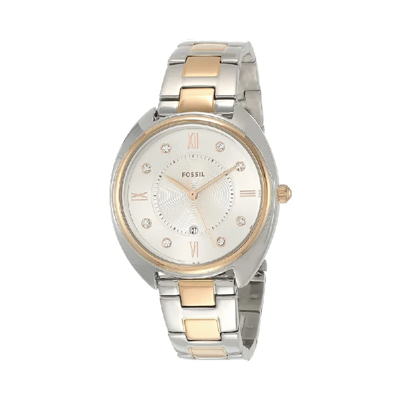 luxury automatic timepieces for women-Fossil Gabby Analog White Dial Women's Watch-ES5072