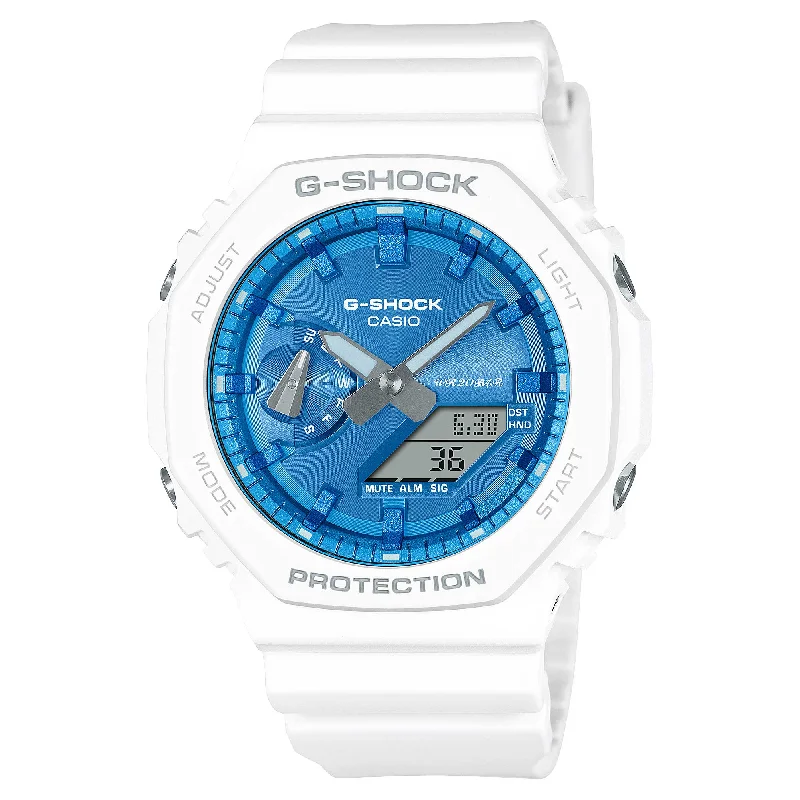 men's sporty wristwatches-Casio G-Shock GA-2100 Lineup Winter Seasonal Collection 2023 Watch GA2100WS-7A GA-2100WS-7A