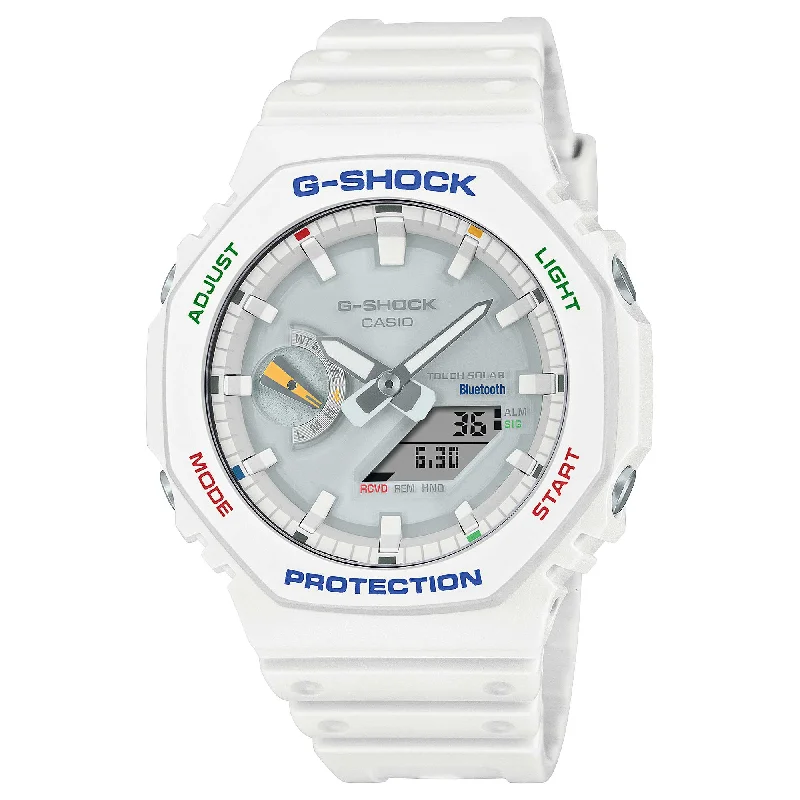 automatic GMT wristwatches-Casio G-Shock GA-2100 Lineup Carbon Core Guard Structure Bluetooth’?????¶ôÇï¶ôǝ??’?????¶ôÇï¶ôǝ?’?????¶ôÇï¶ôíôÇïÇ?ÇîÇ??€õ’??ǯ¶ôÇû¶ô¶©Ç??€õ????? Solar Powered Watch GAB2100FC-7A GA-B2100FC-7A