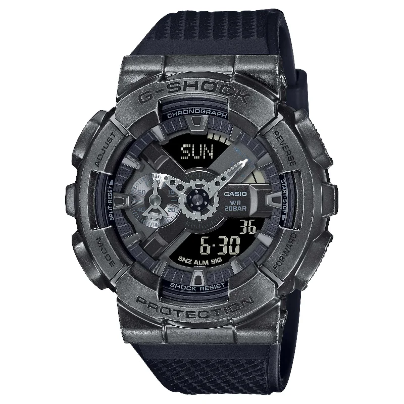 slim profile sport chronographs-Casio G-Shock GM-110 Lineup Textured Watch GM110VB-1A GM-110VB-1A