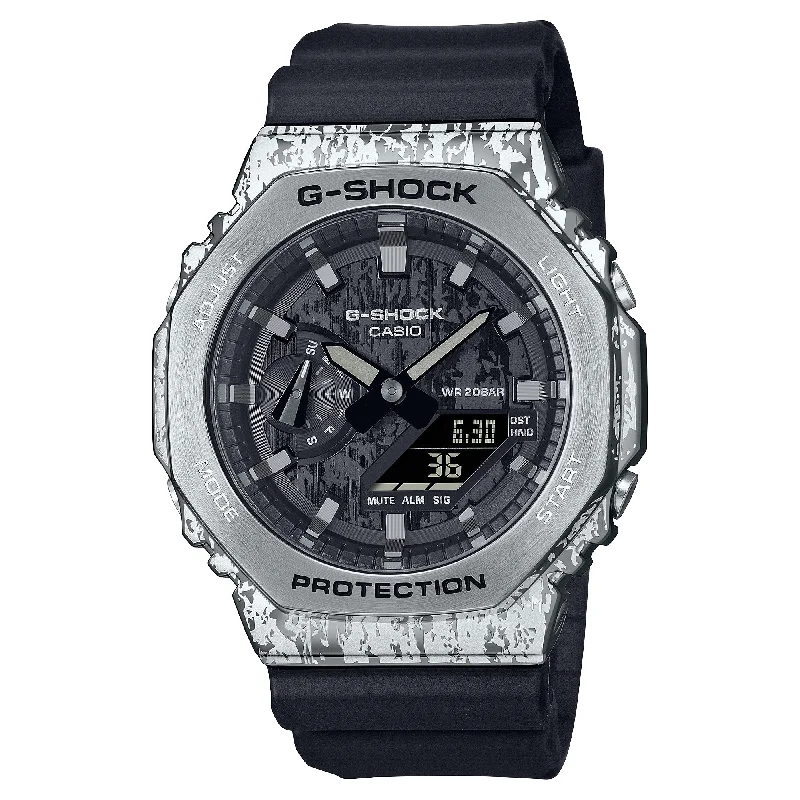 classic mechanical wristwatches for men-Casio G-Shock GM-2100 Lineup Grunge Camouflage Series Watch GM2100GC-1A GM-2100GC-1A