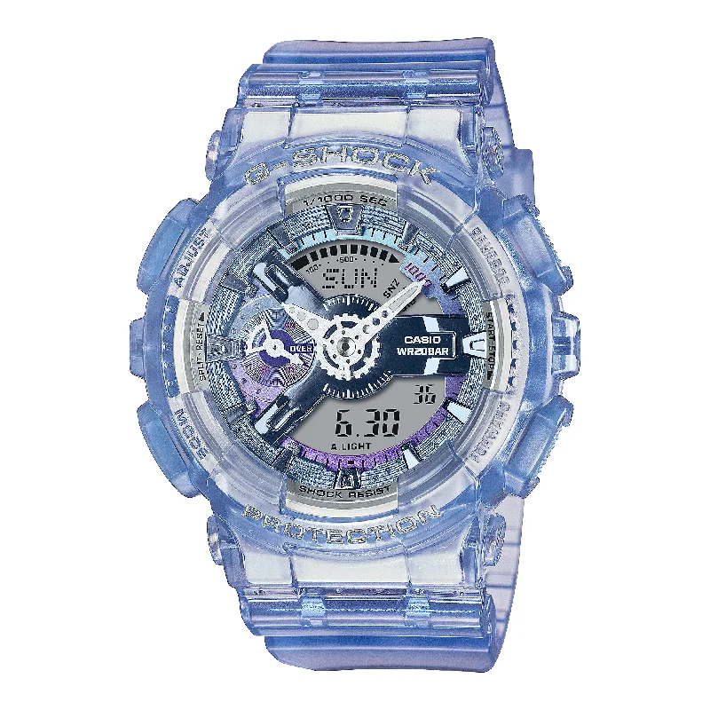 smartwatch with pulse rate analysis-Casio G-Shock for Ladies' Virtual Worlds Series Watch GMAS110VW-6A GMA-S110VW-6A