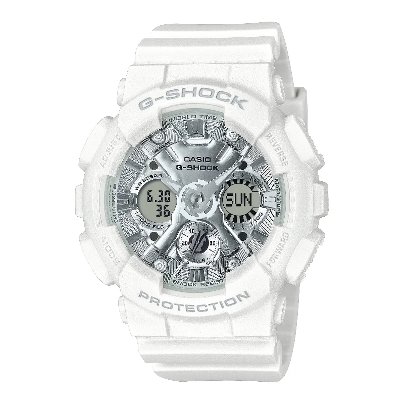 high-end pilot chronograph watches-Casio G-Shock for Ladies' Bio-Based Watch GMAS120VA-7A GMA-S120VA-7A