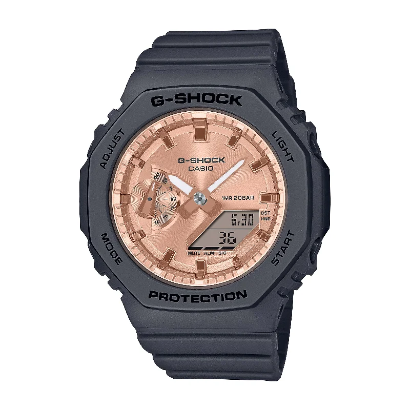 automatic wristwatches with exhibition case back-Casio G-Shock for Ladies' GMA-S2100 Lineup Carbon Core Guard Structure Watch GMAS2100MD-1A GMA-S2100MD-1A