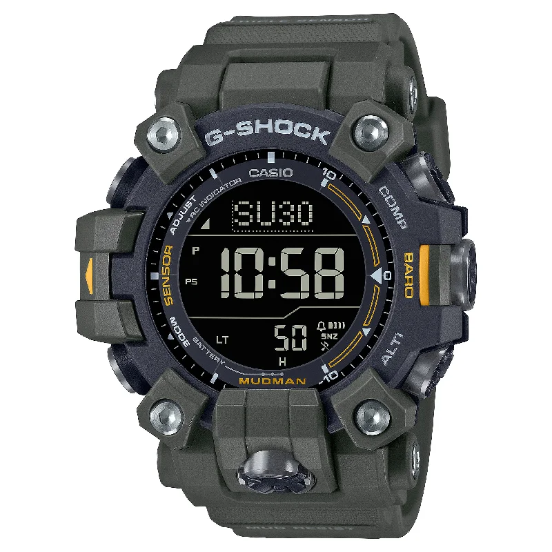 smartwatch with health and fitness apps-Casio G-Shock Master of G - Land Mudman Triple Sensor Tough Solar Bio-Based Watch GW9500-3D GW-9500-3D GW-9500-3