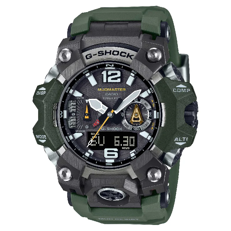 professional-grade diving wristwatches-Casio G-Shock Master of G - Land Mudmaster Bluetooth’?????¶ôÇï¶ôǝ???’?????¶ôÇï¶ôǝ???Ç???ƒ?ªÇæ??????? Multi Band 6 Triple Sensor Watch GWGB1000-3A GWG-B1000-3A