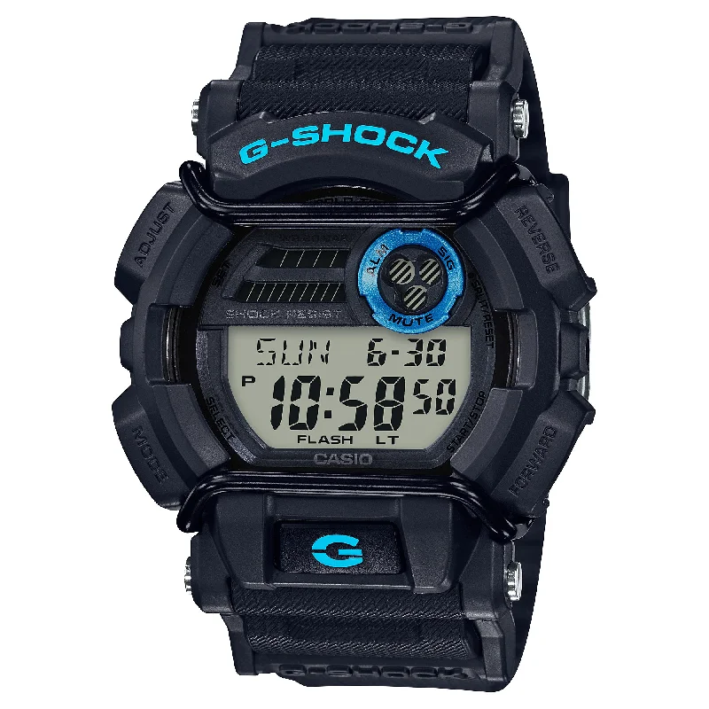 smartwatch with personalized fitness coaching-Casio G-Shock GD-400 Lineup Black Resin Band Watch GD400-1B2 GD-400-1B2