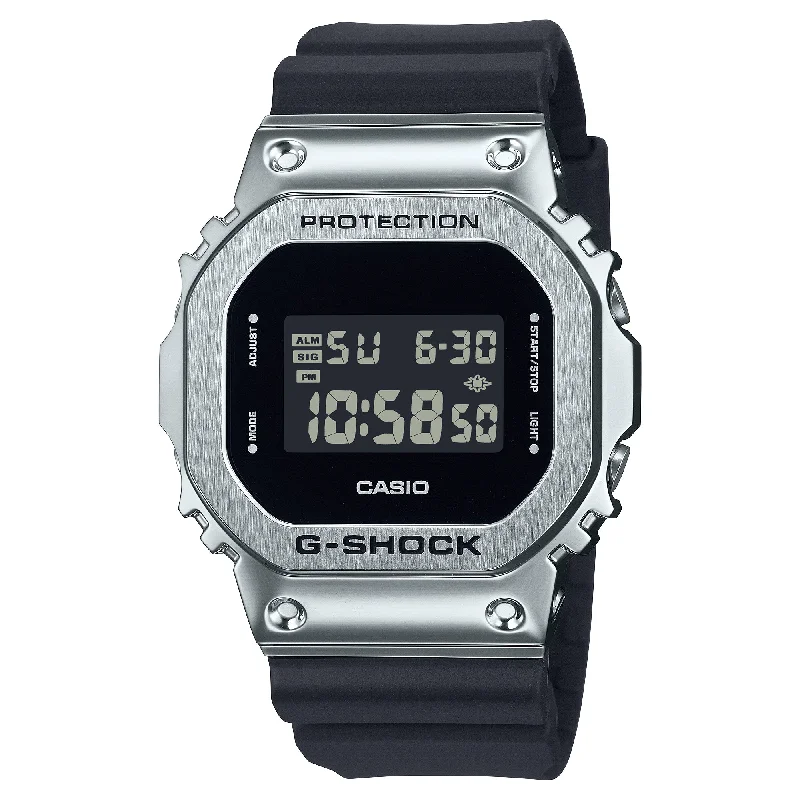 solar-powered fitness watches-Casio G-Shock GM-5600 Lineup Black Resin Band Watch GM5600U-1D GM-5600U-1D GM-5600U-1