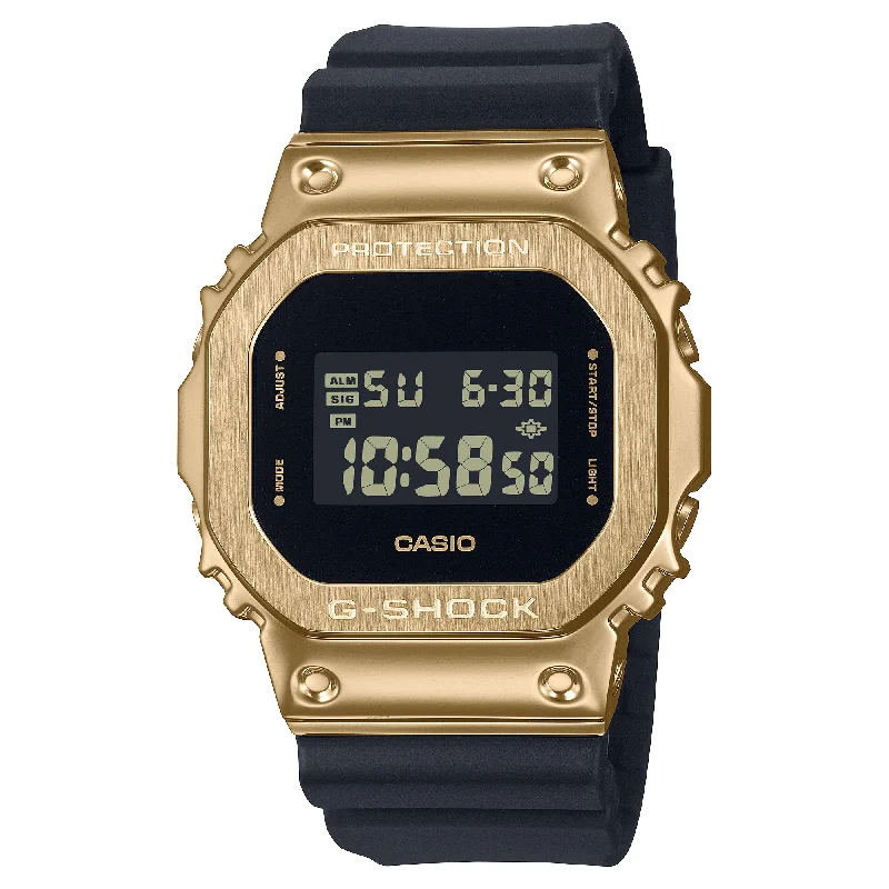 digital watches with world time function-Casio G-Shock GM-5600 Lineup Black Resin Band Watch GM5600UG-9D GM-5600UG-9D GM-5600UG-9