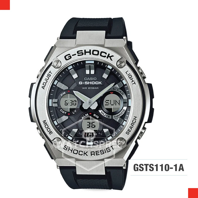 hybrid digital-analog watches-Casio G-Shock G-Steel Watch GSTS110-1A