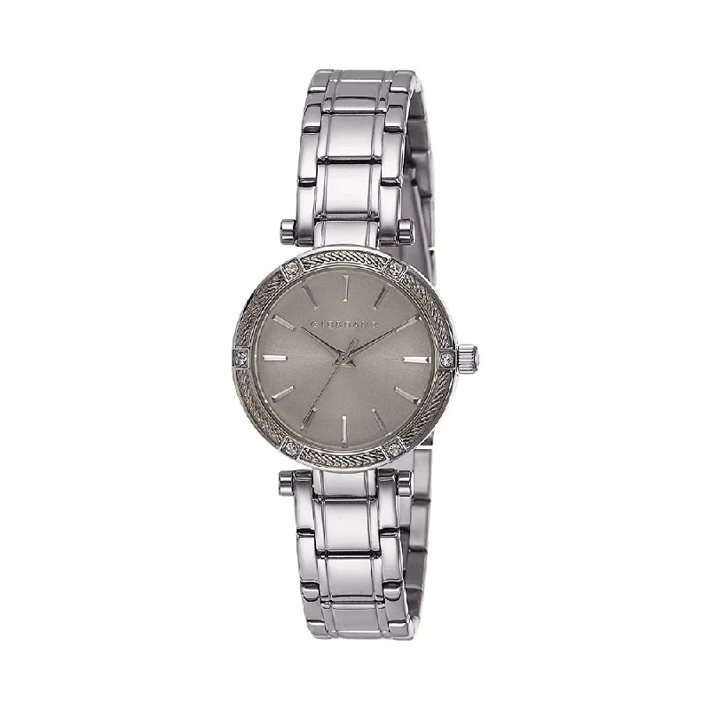 luxury wristwatches with ceramic cases-Giordano Analog Silver Dial Women's Watch - 2795-11