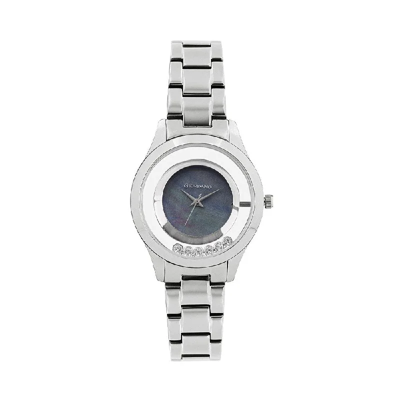 classic stainless steel quartz watches-Giordano Grey Dial Women's Watch -60093-11