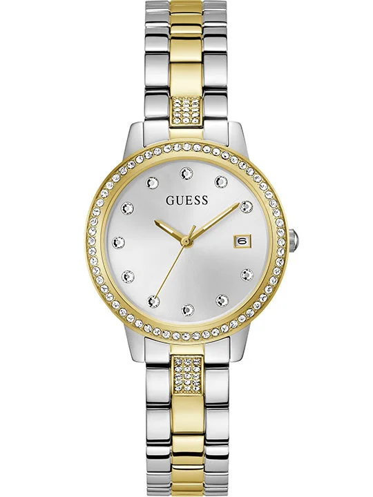 solar-powered analog sport watches-GUESS Women Heartless - GW0725L1