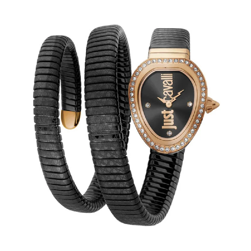 smartwatch with advanced sleep insights-JUST CAVALLI JC1L163M0045 Snake Analog Watch For Women