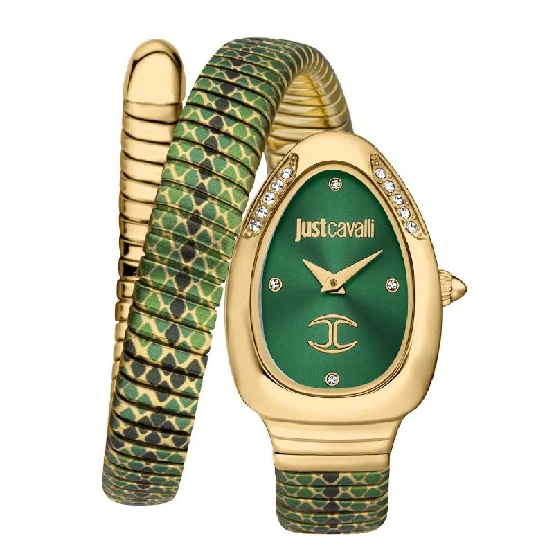 smartwatch with wrist-based pulse tracking-Just Cavalli JC1L251M0035 Pelle Solo Watch For Women