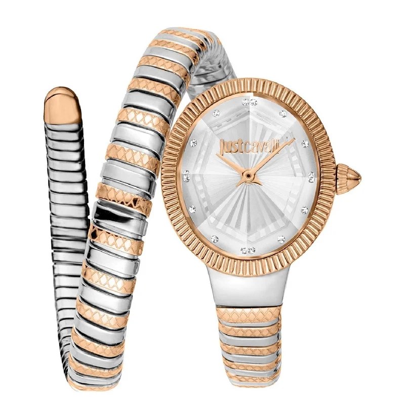 smartwatch with cycling performance tracking-Just Cavalli JC1L268M0065 Ardea Watch For Women