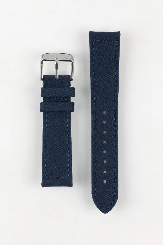 smartwatch with advanced sleep insights-Morellato CORFÙ Recycled Gabardine Fabric Watch Strap in BLUE