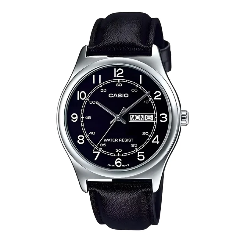 luxury wristwatches with ceramic cases-MTP-V006L-1B2