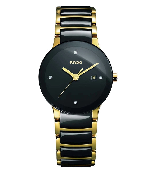 smartwatch with interval training modes-Rado  Centrix Women Analog Stainless Steel Watch R30930712