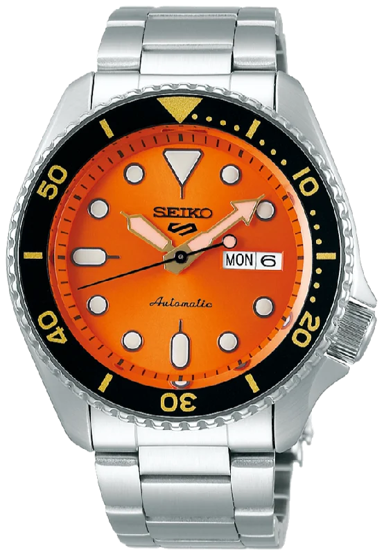 smartwatch with advanced motion tracking-Seiko 5 Sports SKX Series Sport Style Automatic Orange Dial SRPD59