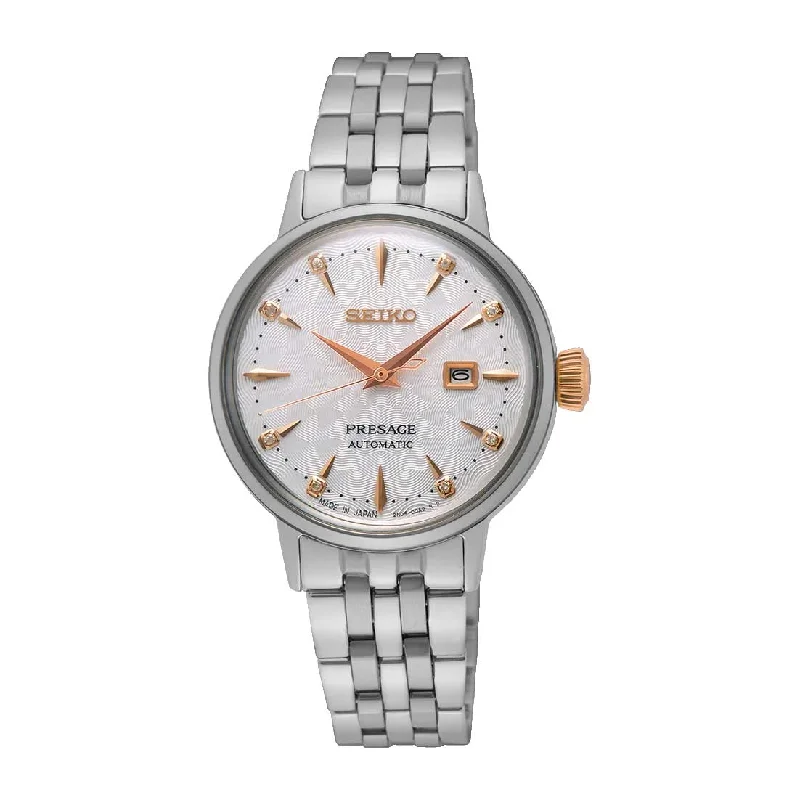 quartz watches with advanced tracking-Seiko Women's Presage (Japan Made) Automatic Cocktail Time Watch SRE009J1 (Not For EU Buyers) (LOCAL BUYERS ONLY)