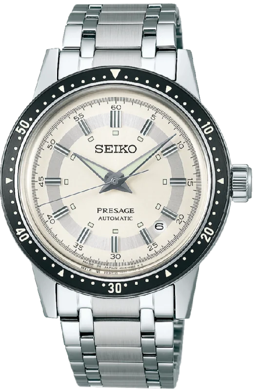 luxury wristwatches with sapphire glass-Seiko Presage Style60's Crown Chronograph 60th Anniversary Limited Edition Automatic SARY235